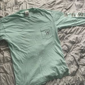 PINK teal long sleeve w/ sparkles